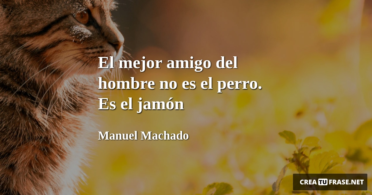 El mejor amigo del hombre no es el perro. Es el jamón